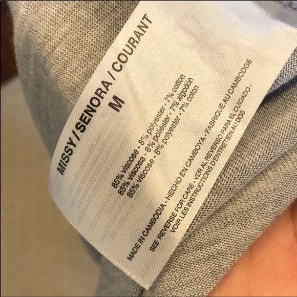 JESSICA SIMPSON-Gray Cotton Crewneck T-Shirt Sheath Maxi Dress-Size Small - Picture 6 of 6